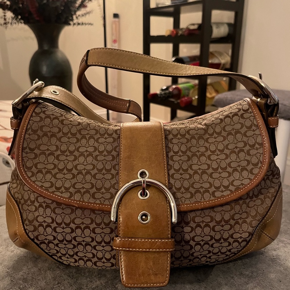 Tan Coach Purse